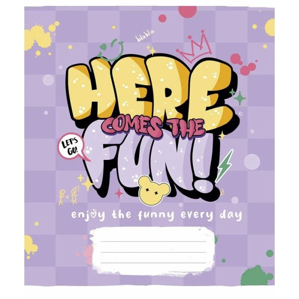 Зошит загальний "Graffiti style" 048-3327L-3 у лінію, 48 аркушів (048-3327L-3)