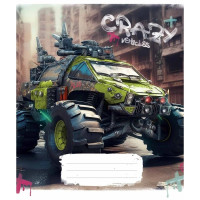 Зошит загальний "Monster trucks" 048-3283L-1 у лінію, 48 аркушів (048-3283L-1)