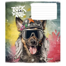 Зошит учнівський "Rock star" 012-3277K-1 в клітинку, 12 аркушів (012-3277K-1)