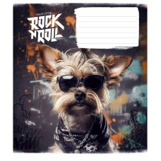 Зошит учнівський "Rock star" 012-3277K-3 в клітинку, 12 аркушів (012-3277K-3)