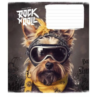 Зошит учнівський "Rock star" 012-3277K-4 в клітинку, 12 аркушів (012-3277K-4)