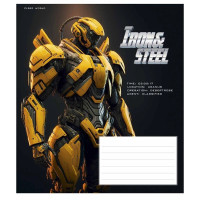 Зошит учнівський "Iron&Steel" 012-3284K-4 в клітинку, 12 аркушів (012-3284K-4)