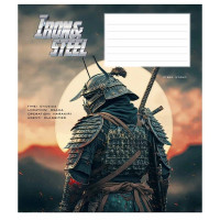 Зошит учнівський "Iron&Steel" 012-3284K-5 в клітинку, 12 аркушів (012-3284K-5)