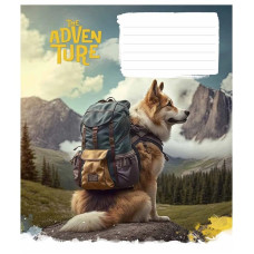 Зошит учнівський "Best adventure" 012-3285K-3 в клітинку, 12 аркушів (012-3285K-3)