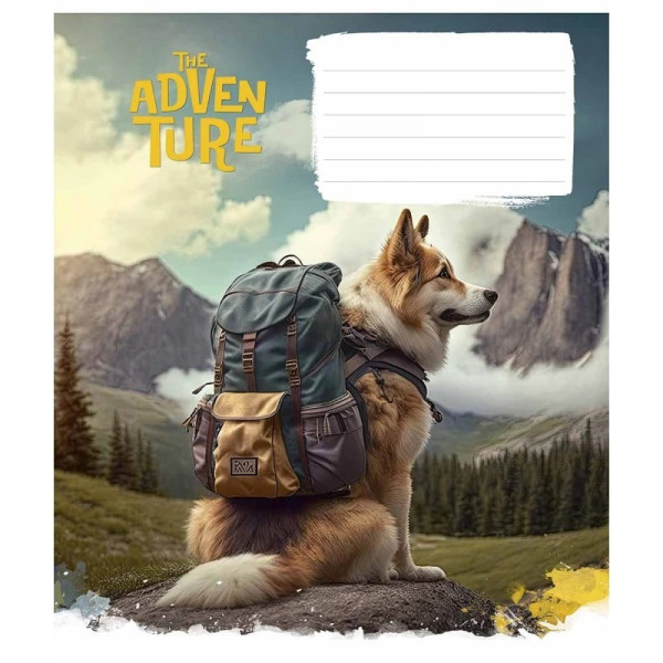 Зошит учнівський "Best adventure" 012-3285K-3 в клітинку, 12 аркушів (012-3285K-3)