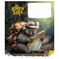 Зошит учнівський "Best adventure" 012-3285K-4 в клітинку, 12 аркушів (012-3285K-4)