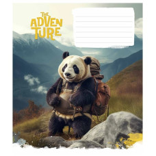Зошит учнівський "Best adventure" 012-3285K-5 в клітинку, 12 аркушів (012-3285K-5)