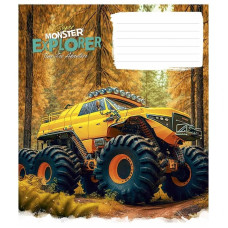Зошит учнівський "Super Monster" 012-3293K-4 в клітинку, 12 аркушів (012-3293K-4)