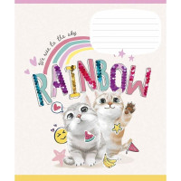 Зошит учнівський "I love you" 012-3295K-1 в клітинку, 12 аркушів (012-3295K-1)