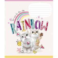 Зошит учнівський "I love you" 012-3295K-1 в клітинку, 12 аркушів (012-3295K-1)