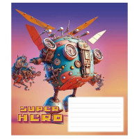 Зошит учнівський "Super hero" 012-3298K-2 в клітинку, 12 аркушів (012-3298K-2)