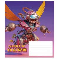 Зошит учнівський "Super hero" 012-3298K-3 в клітинку, 12 аркушів (012-3298K-3)