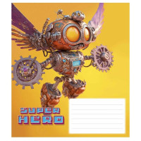 Зошит учнівський "Super hero" 012-3298K-4 в клітинку, 12 аркушів (012-3298K-4)
