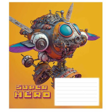 Зошит учнівський "Super hero" 012-3298K-5 в клітинку, 12 аркушів (012-3298K-5)