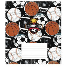 Зошит учнівський "Champions" 012-3342K-1 в клітинку, 12 аркушів (012-3342K-1)