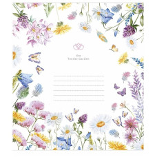 Зошит учнівський "Tender Garden" 012-3378K-1 в клітинку, 12 аркушів (012-3378K-1)