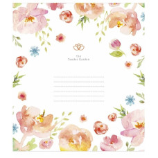 Зошит учнівський "Tender Garden" 012-3378K-3 в клітинку, 12 аркушів (012-3378K-3)