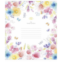 Зошит учнівський "Tender Garden" 012-3378K-5 в клітинку, 12 аркушів (012-3378K-5)