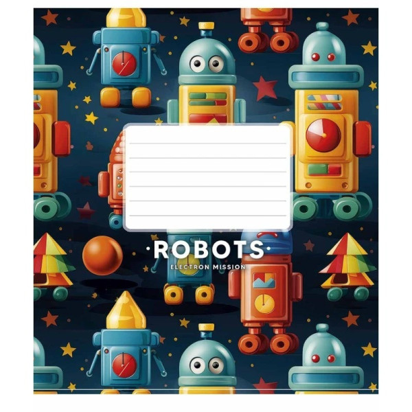 Зошит учнівський "Boys interests" 012-3394K-1 в клітинку, 12 аркушів (012-3394K-1)