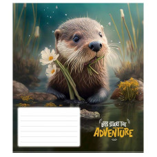 Зошит учнівський "Adventure" 012-3291K-3 в клітинку, 12 аркушів (012-3291K-3)