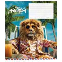 Зошит учнівський "Cool vacation" 012-3318K-5 в клітинку, 12 аркушів (012-3318K-5)