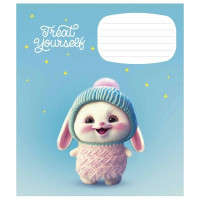 Зошит учнівський "Cute little animals" 012-3333K-1 в клітинку, 12 аркушів (012-3333K-1)