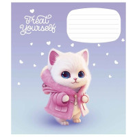 Зошит учнівський "Cute little animals" 012-3333K-2 в клітинку, 12 аркушів (012-3333K-2)