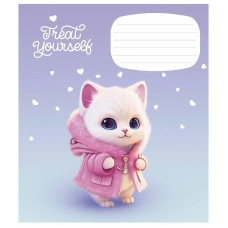 Зошит учнівський "Cute little animals" 012-3333K-2 в клітинку, 12 аркушів (012-3333K-2)