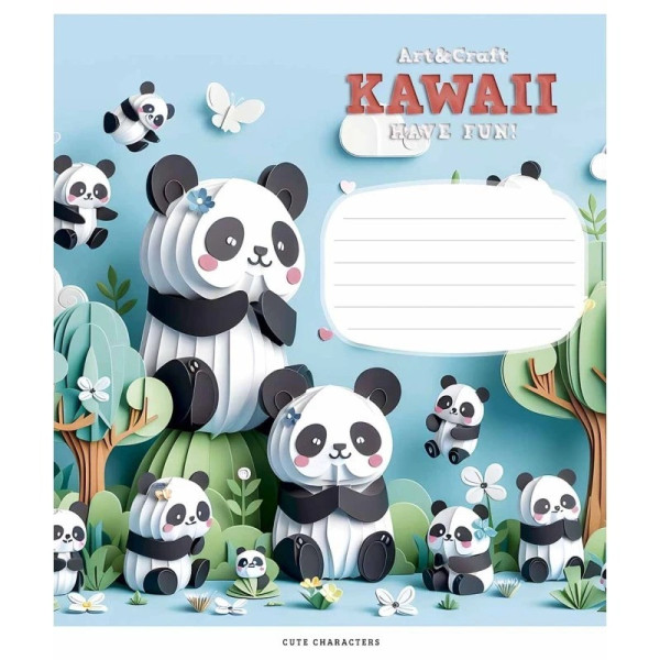 Зошит учнівський "Art & Craft" 012-3398K-3 в клітинку, 12 аркушів (012-3398K-3)