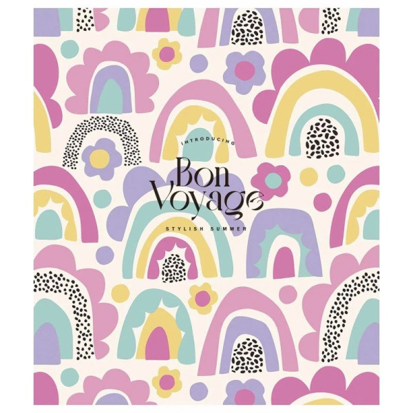 Зошит учнівський "Bon Voyage" 012-3206K-4 в клітинку, 12 аркушів (012-3206K-4)