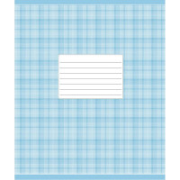 Зошит учнівський "Блакитна шотландка" 012-2578C, в косу лінію, 12 аркушів (012-2578C)