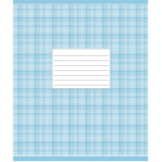 Зошит учнівський "Блакитна шотландка" 012-2578C, в косу лінію, 12 аркушів (012-2578C)