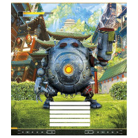 Зошит учнівський "Techno city" 012-2495L-1 в лінію, 12 аркушів  (012-2495L-1)