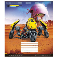 Зошит учнівський "Techno city" 012-2495L-4 в лінію, 12 аркушів  (012-2495L-4)