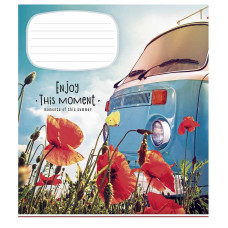 Зошит учнівський "Enjoy this moment" 012-2896L-2 в лінію, 12 аркушів  (012-2896L-2)
