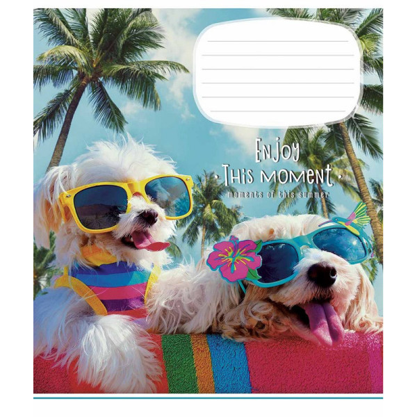 Зошит учнівський "Enjoy this moment" 012-2896L-3 в лінію, 12 аркушів  (012-2896L-3)