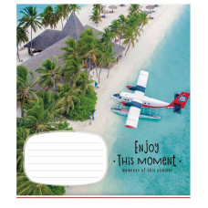 Зошит учнівський "Enjoy this moment" 012-2896L-4 в лінію, 12 аркушів  (012-2896L-4)