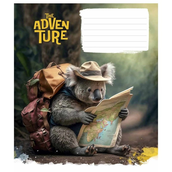 Зошит учнівський "Best adventure" 012-3285L-4 в лінію, 12 аркушів  (012-3285L-4)