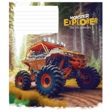 Зошит учнівський "Super Monster" 012-3293L-1 в лінію, 12 аркушів  (012-3293L-1)