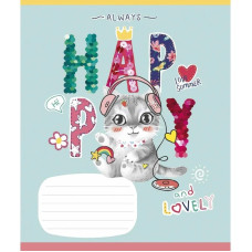 Зошит учнівський "I love you" 012-3295L-2 в лінію, 12 аркушів  (012-3295L-2)