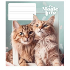 Зошит учнівський "It's a magic love" 012-3300L-4 в лінію, 12 аркушів  (012-3300L-4)