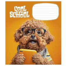 Зошит учнівський "Cool School" 012-3307L-5 в лінію, 12 аркушів  (012-3307L-5)