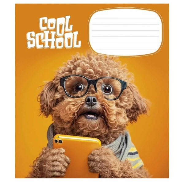 Зошит учнівський "Cool School" 012-3307L-5 в лінію, 12 аркушів  (012-3307L-5)