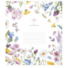 Зошит учнівський "Tender Garden" 012-3378L-1 в лінію, 12 аркушів  (012-3378L-1)