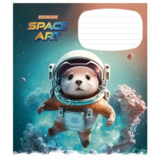 Зошит учнівський "Space Art" 012-3406L-5 в лінію, 12 аркушів  (012-3406L-5)