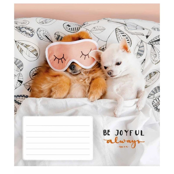 Зошит учнівський "Be joyful always" 012-3263L-1 в лінію, 12 аркушів  (012-3263L-1)