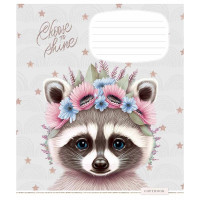 Зошит учнівський "Shiny friends" 012-3244L-5 в лінію, 12 аркушів  (012-3244L-5)