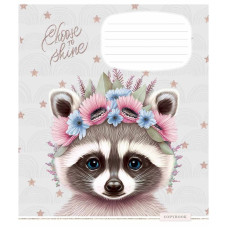 Зошит учнівський "Shiny friends" 012-3244L-5 в лінію, 12 аркушів  (012-3244L-5)