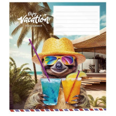 Зошит учнівський "Cool vacation" 018-3318K-1 в клітинку, 18 аркушів (018-3318K-1)