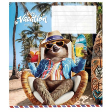 Зошит учнівський "Cool vacation" 018-3318K-4 в клітинку, 18 аркушів (018-3318K-4)